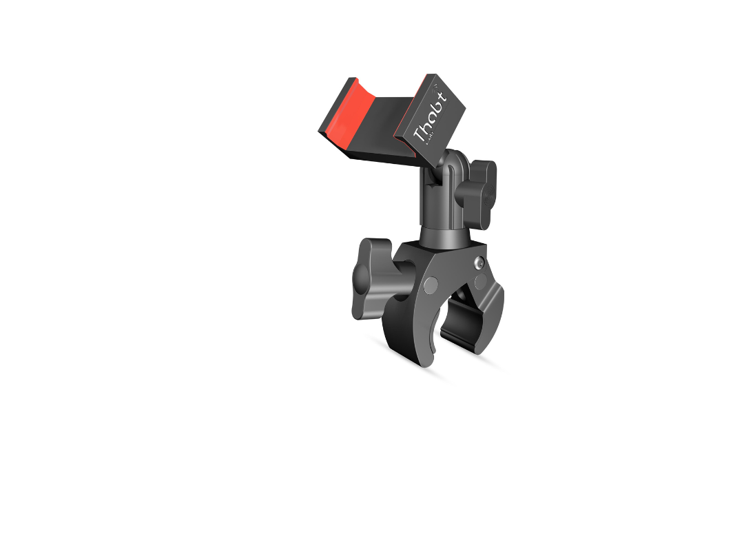 Thabt Clamp Mount for mobile phones With Adjustable Spring Holder Thabt Clamp Mount for mobile phones With Adjustable Spring Holder